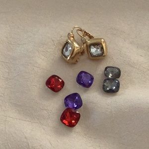 Joan river’s interchangeable stones. Never worn